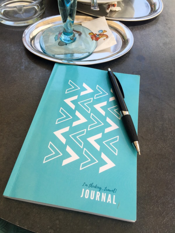 journal on table